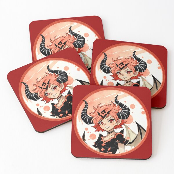 Item preview, Anime Demon Girl - Red Color Scheme designed and sold by Ravenmonkey  Designs.