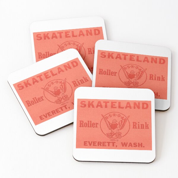 Item preview, Skateland Rink Everett Washington Roller Skating Rink Sticker Decal Label designed and sold by tislord.