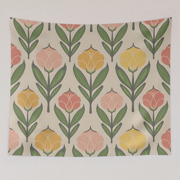 Item preview, Vintage flower pattern designed and sold by Haji  Kamora.