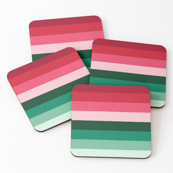 Item preview, Festive Red and Green Holiday Stripes, Christmas Colour Palette designed and sold by velvetearth.