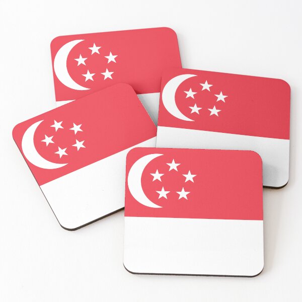 Aperçu de l'œuvre Drapeau de Singapour créée et vendue par TinaJostDesigns.