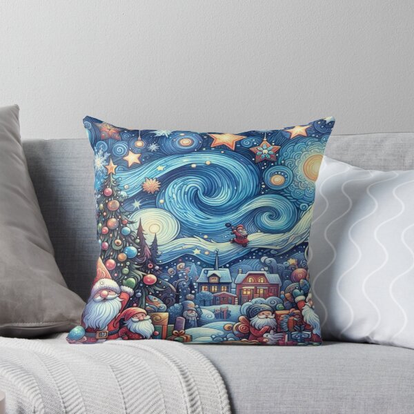 Item preview, Festive Gnomes in Starry Frost – Perfect Present designed and sold by Imaginarium of Chaos falcon88 .