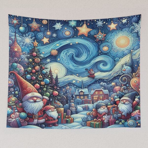 Item preview, Festive Gnomes in Starry Frost – Perfect Present designed and sold by Imaginarium of Chaos falcon88 .