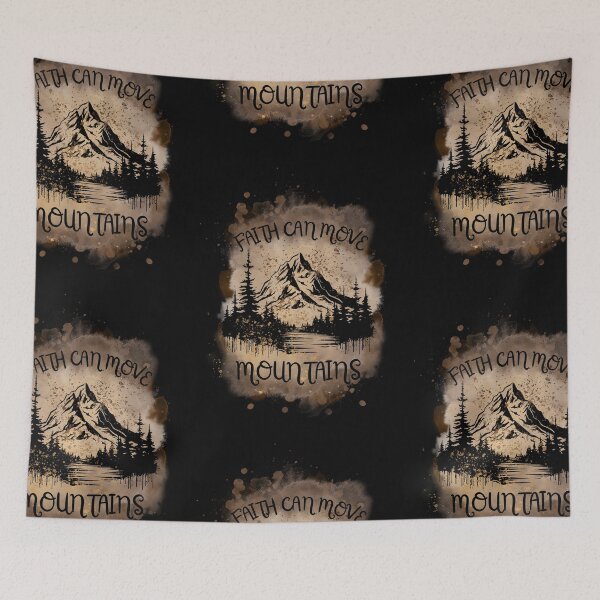 Item preview, Faith Can Move Mountains (Brown) designed and sold by BLTeesNmore.
