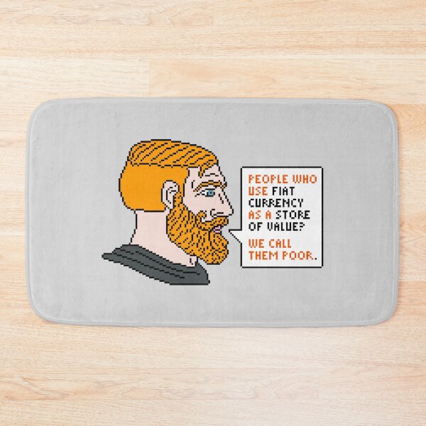 Item preview, Chad Face Bitcoin Quote Pixel Art designed and sold by CyberRex.