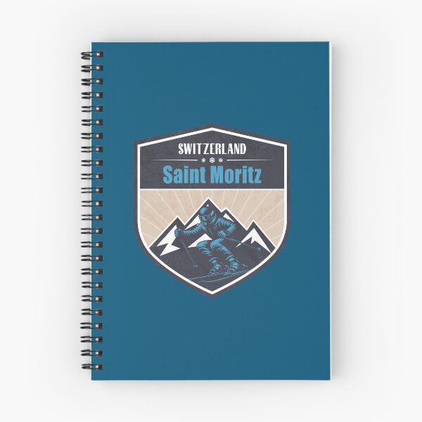 Item preview, St. Moritz Switzerland Winter Skiing Design designed and sold by CynthiaGraphics.