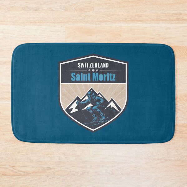Item preview, St. Moritz Switzerland Winter Skiing Design designed and sold by CynthiaGraphics.