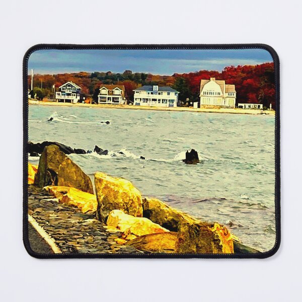 Item preview, Compo Beach Westport, CT (Blue) Sam's Seascape Series designed and sold by GiftsbyNaomi.