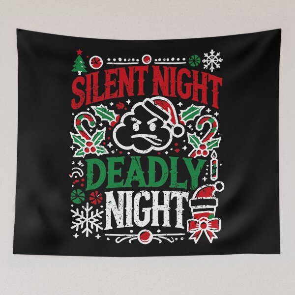 Item preview, Farting christmas, fart, silent but deadly, christmas eve, funny fart designed and sold by The  Knick Knack Nook.
