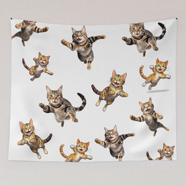 Item preview, Hilarious Cat Flight Pattern 1 designed and sold by Tom-Johnson.