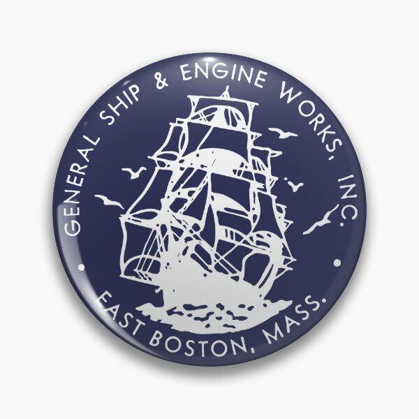Item preview, East Boston Ship Yard With Clipper Ship designed and sold by AntiqueImages.
