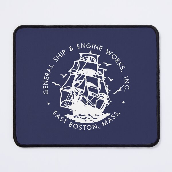 Item preview, East Boston Ship Yard With Clipper Ship designed and sold by AntiqueImages.