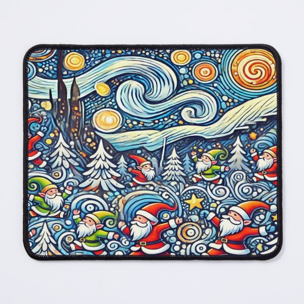 Item preview, Swirling Santa and Gnome Wonderland – Perfect Present designed and sold by Imaginarium of Chaos falcon88 .