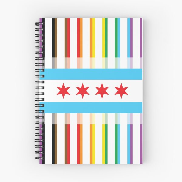 Item preview, Chicago Pride Flag (Thin Stripes) designed and sold by dopaminebrand.