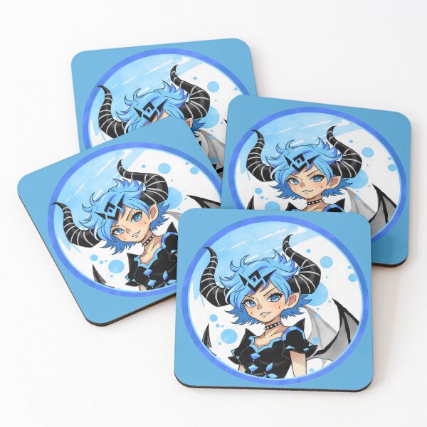 Item preview, Anime Demon Girl - Blue color scheme designed and sold by Ravenmonkey  Designs.