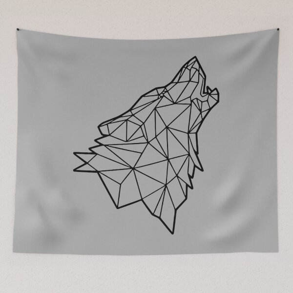 Item preview, Black Geometric Wolf 2 designed and sold by LuizSilva1983.