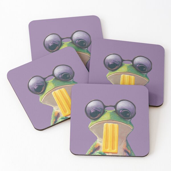 Item preview, Cool Frog with a Popsicle designed and sold by PrintSmithArt.