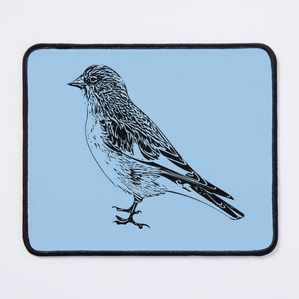 Item preview, White-winged Alpine Snowfinch Black Design  designed and sold by designsasstultd.
