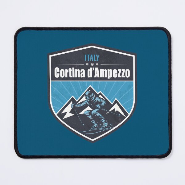 Item preview, Cortina d'Ampezzo Italy Winter Skiing Design designed and sold by CynthiaGraphics.