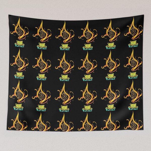 Item preview, Bitcoin in a Candle Flame designed and sold by Azrabi.