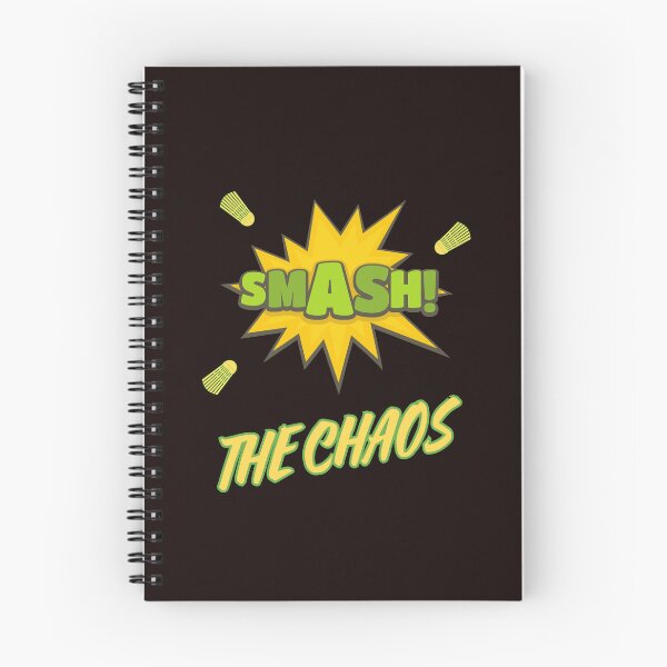 Item preview, T shirt badminton Smash the chaos designed and sold by SimpleUla.