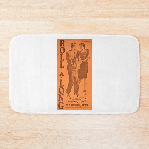 Item preview, Roll-A-Long Madison Wisconsin Roller Skating Rink Sticker Decal Label designed and sold by tislord.