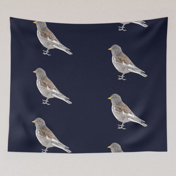 Item preview, White-winged Alpine Snowfinch White Alternate Design  designed and sold by designsasstultd.