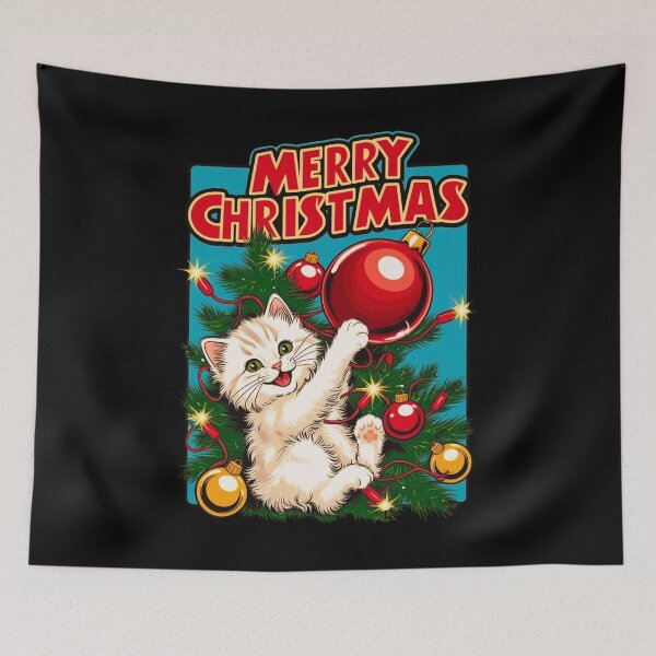 Item preview, Christmas Kitty with Bauble designed and sold by ElenaHrubes.