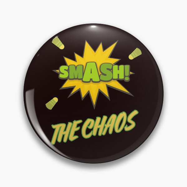 Item preview, T shirt badminton Smash the chaos designed and sold by SimpleUla.
