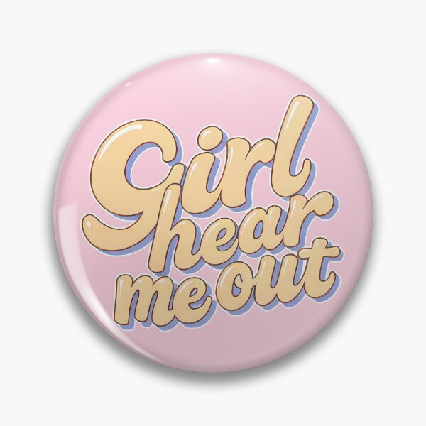 Item preview, Retro Girl Hear Me Out Funny Quote designed and sold by CriaCreative.