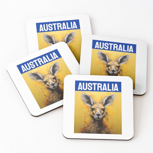 Item preview, Australia art blue designed and sold by VRedBaller.