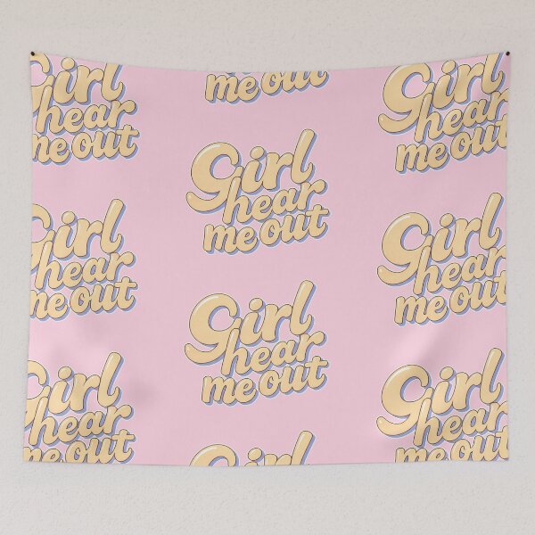 Item preview, Retro Girl Hear Me Out Funny Quote designed and sold by CriaCreative.