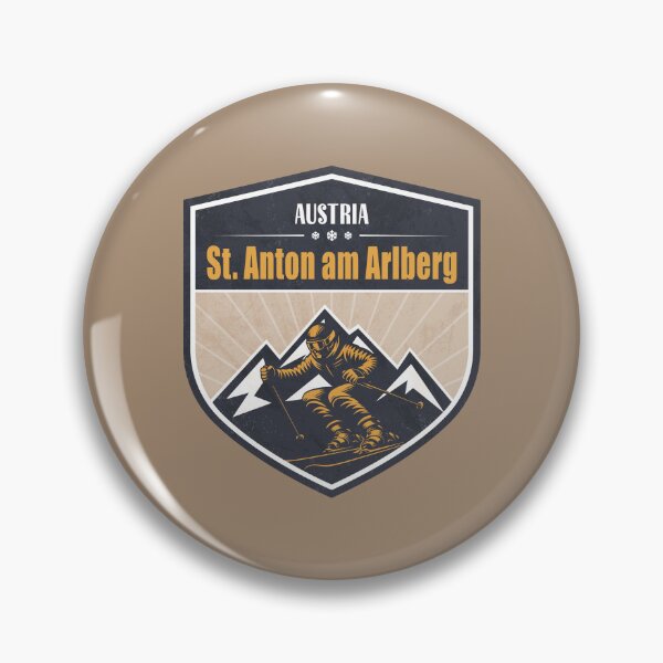 Artikelvorschau, St. Anton am Arlberg Österreich Winterski-Design entworfen und verkauft von CynthiaGraphics.