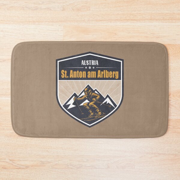 Item preview, St. Anton am Arlberg Austria Winter Skiing Design designed and sold by CynthiaGraphics.