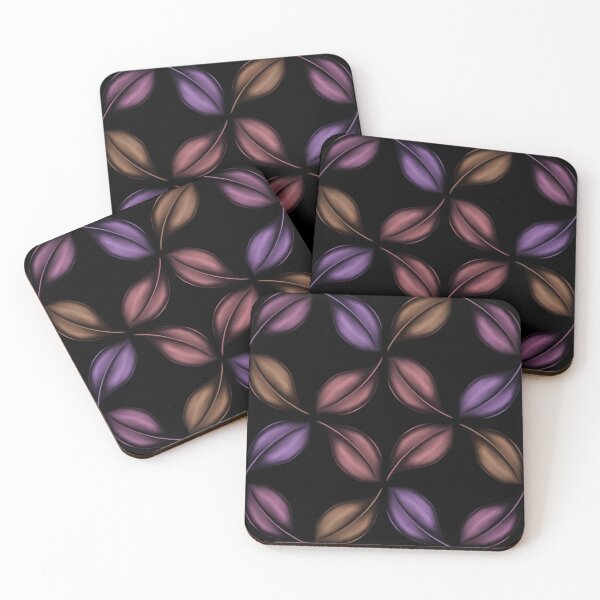 Item preview, Jeweled Leaves Pattern-Pinks designed and sold by lezell.
