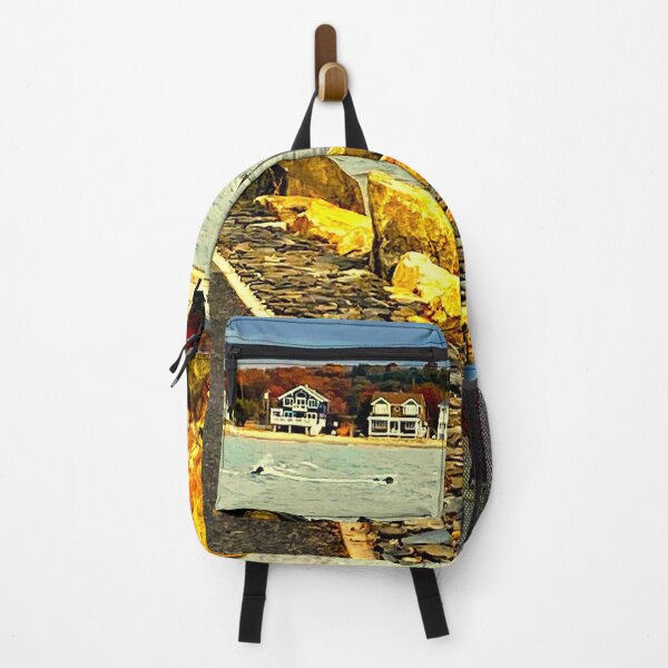 Item preview, Compo Beach Westport, CT (Blue) Sam's Seascape Series designed and sold by GiftsbyNaomi.
