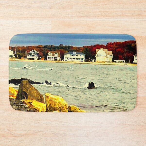 Item preview, Compo Beach Westport, CT (Blue) Sam's Seascape Series designed and sold by GiftsbyNaomi.