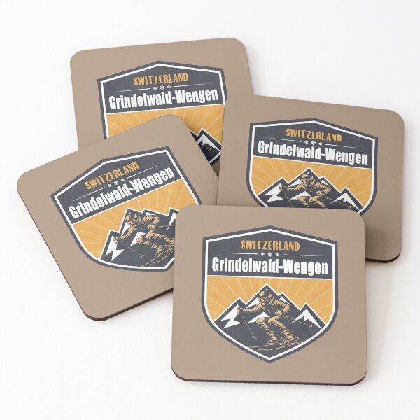 Item preview, Grindelwald - Wengen Switzerland Winter Skiing Design designed and sold by CynthiaGraphics.
