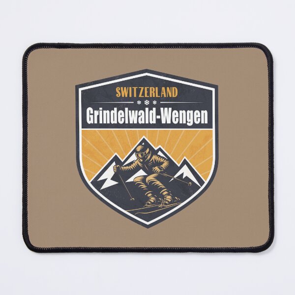 Item preview, Grindelwald - Wengen Switzerland Winter Skiing Design designed and sold by CynthiaGraphics.