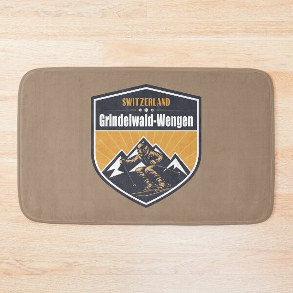 Item preview, Grindelwald - Wengen Switzerland Winter Skiing Design designed and sold by CynthiaGraphics.