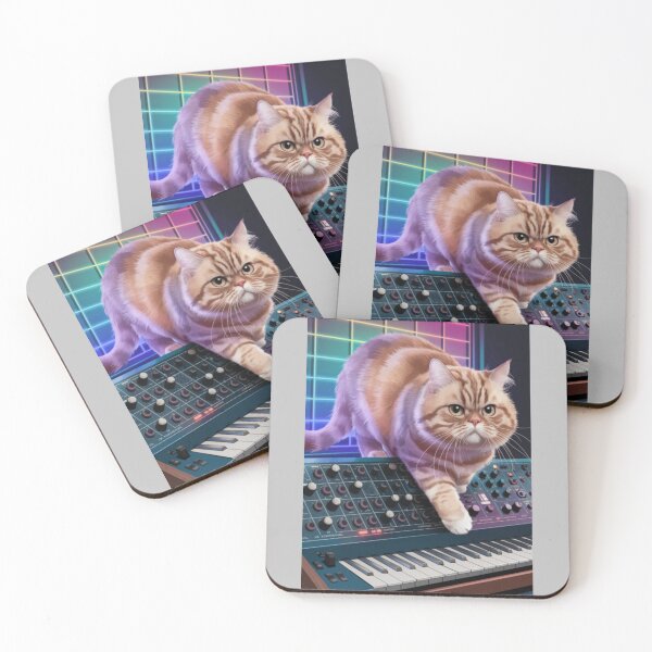 Item preview, Cats & Synthesizers 7 designed and sold by Mono.fi Studios.
