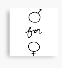 He for She Canvas Print