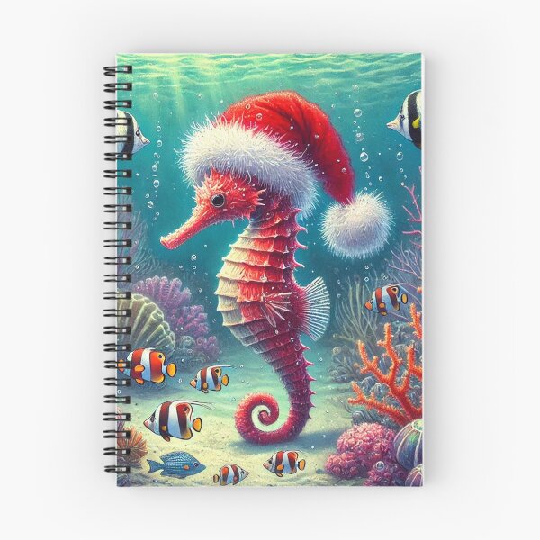 Item preview,  A Seahorse Celebrates Christmas designed and sold by LegademaArt.