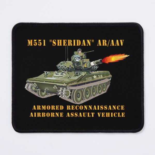 Item preview, M551 Sheridan - Firing - AR-AAV designed and sold by Military Insignia Products.