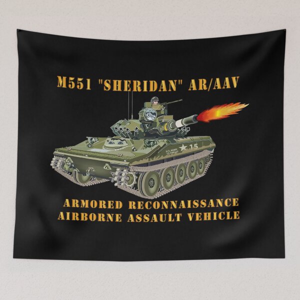 Item preview, M551 Sheridan - Firing - AR-AAV designed and sold by Military Insignia Products.