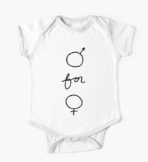 He for She Short Sleeve Baby One-Piece