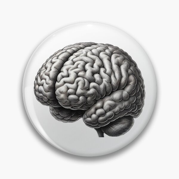 Item preview, Anatomical Brain Sketch designed and sold by Porosenok.