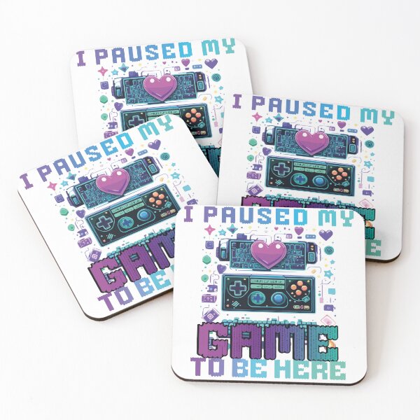 Item preview, I Paused My Game to Be Here - Gaming Quote Design designed and sold by rayaARTs.