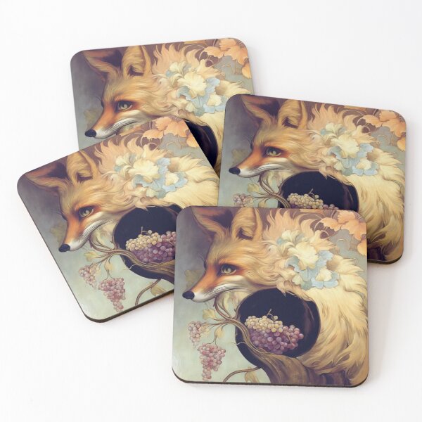 Item preview, Fox and Grapes Aesop's Fables Classical Art designed and sold by NickWhittleArt.