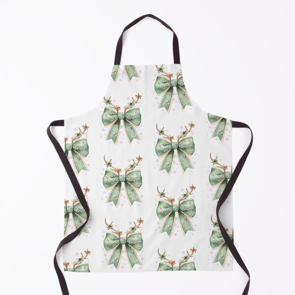 Item preview, Christmas bow with antlers designed and sold by MadCatPrints.